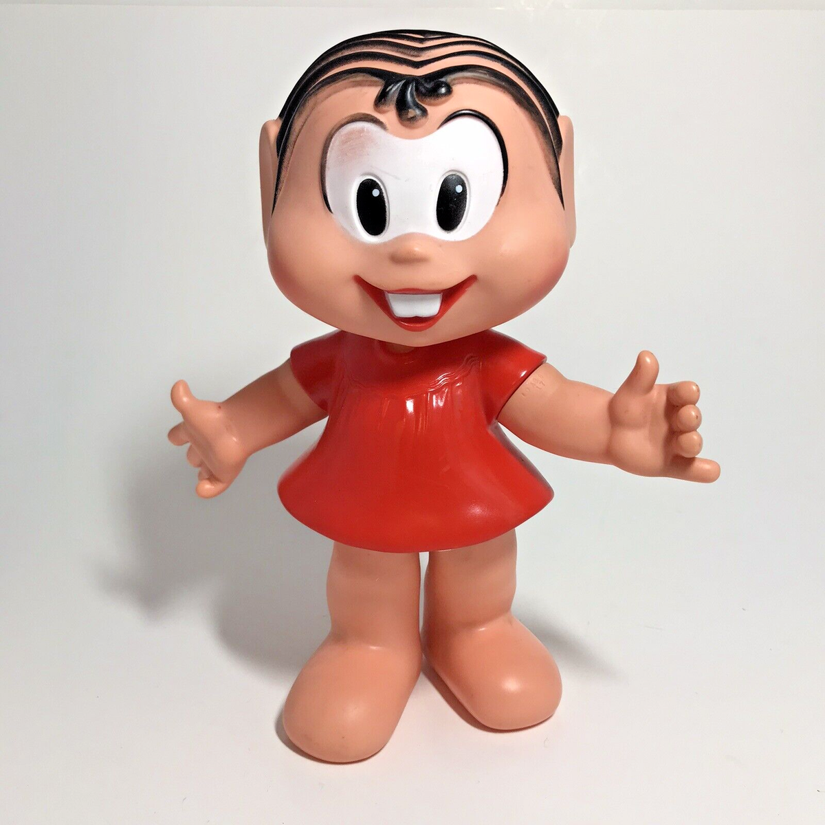 Vintage Turma da Monica Estrela Brazil Rubber Doll Toy Boneca