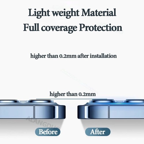 Metal Camera Lens For iPhone 16E 16 15 14 13 12 11 Pro Max Tempered Glass Cover - Picture 5 of 22