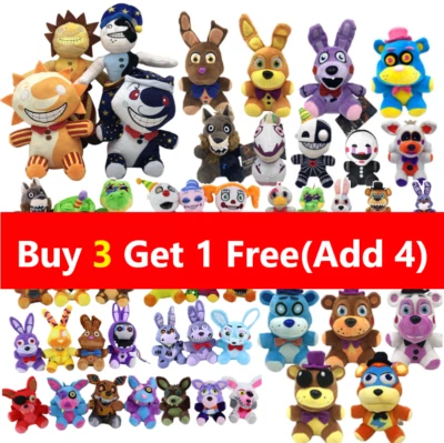 FNAF Plushies Five Nights at Freddy's Plush Doll Bear Foxy Sundrop Moon Toy