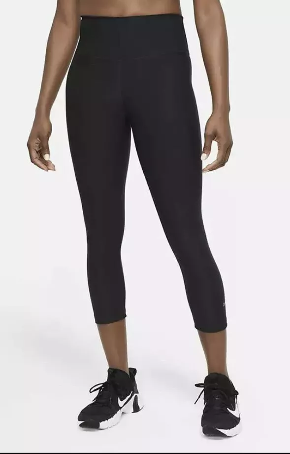 Women Nike Sculpt Hyper Fit Crop Leggings Black XL BQ3557-010 03 eBay