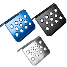 H-Duty Co Driver Alloy Footrest BLACK / ANODIZED BLUE / ALUMINIUM Motamec 