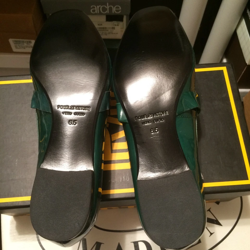 Pour La Victoire, Collins, Patente Nublada Lámina Esmeralda, 6,5 M EE. UU. Foto 3 de 4