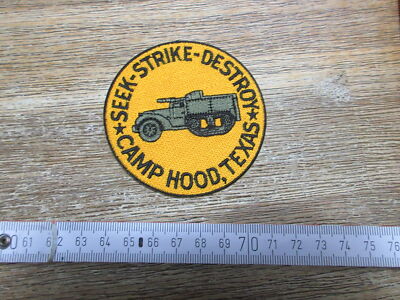 Patch Seek Strike Destroy WWII Tank Destroyer US Army Mission Camp Hood Jacket
