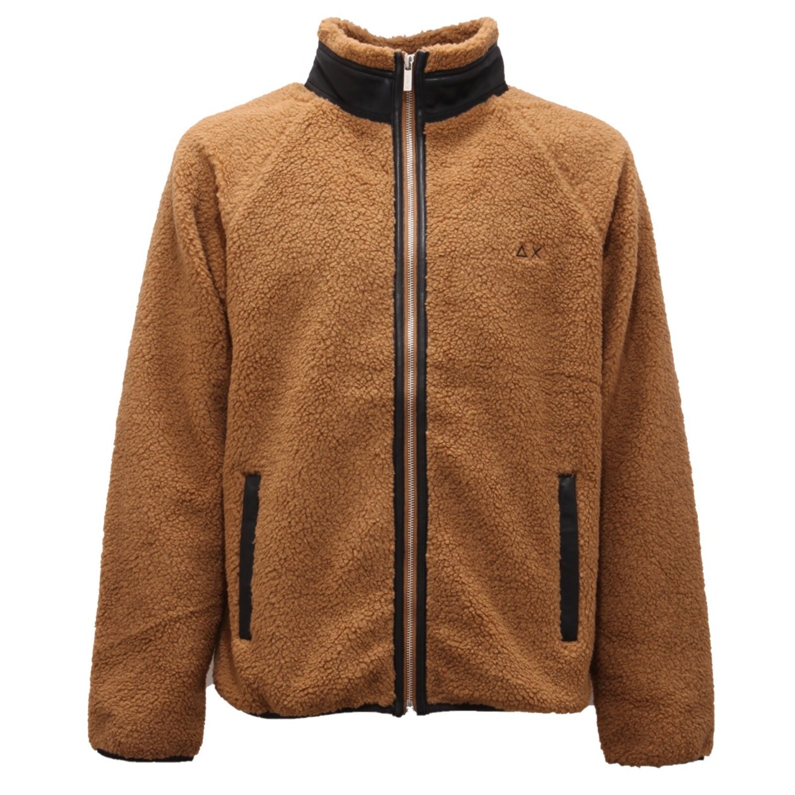 8382AI мужская плюшевая куртка giubbotto orsetto uomo SUN 68 цвет камеячерный 20190₽