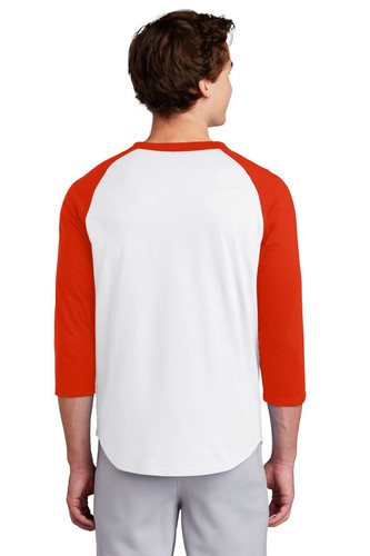 Sport-Tek T200 Men's Cotton Colorblock Raglan Sleeve Sports Jersey T-Shirt - Picture 35 of 57