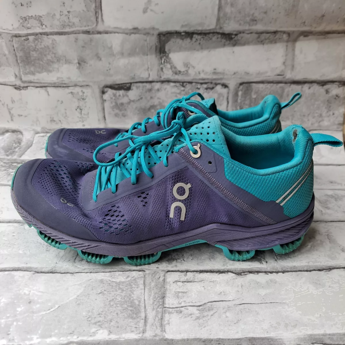 On Cloud Womens Trainers Running Uk6 EU39 Navy Teal Blue Lightweight Breathable