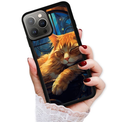 Anti scratch Cover For iPhone SE XS XR Max 5 6 7 8 Plus orange cat Kitten lively - Picture 7 of 25