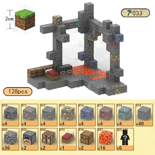 My World Magnetic Building Block Set STEM Mine Craft Toys Tiles Pixel Cube 2CM - Picture 30 of 78