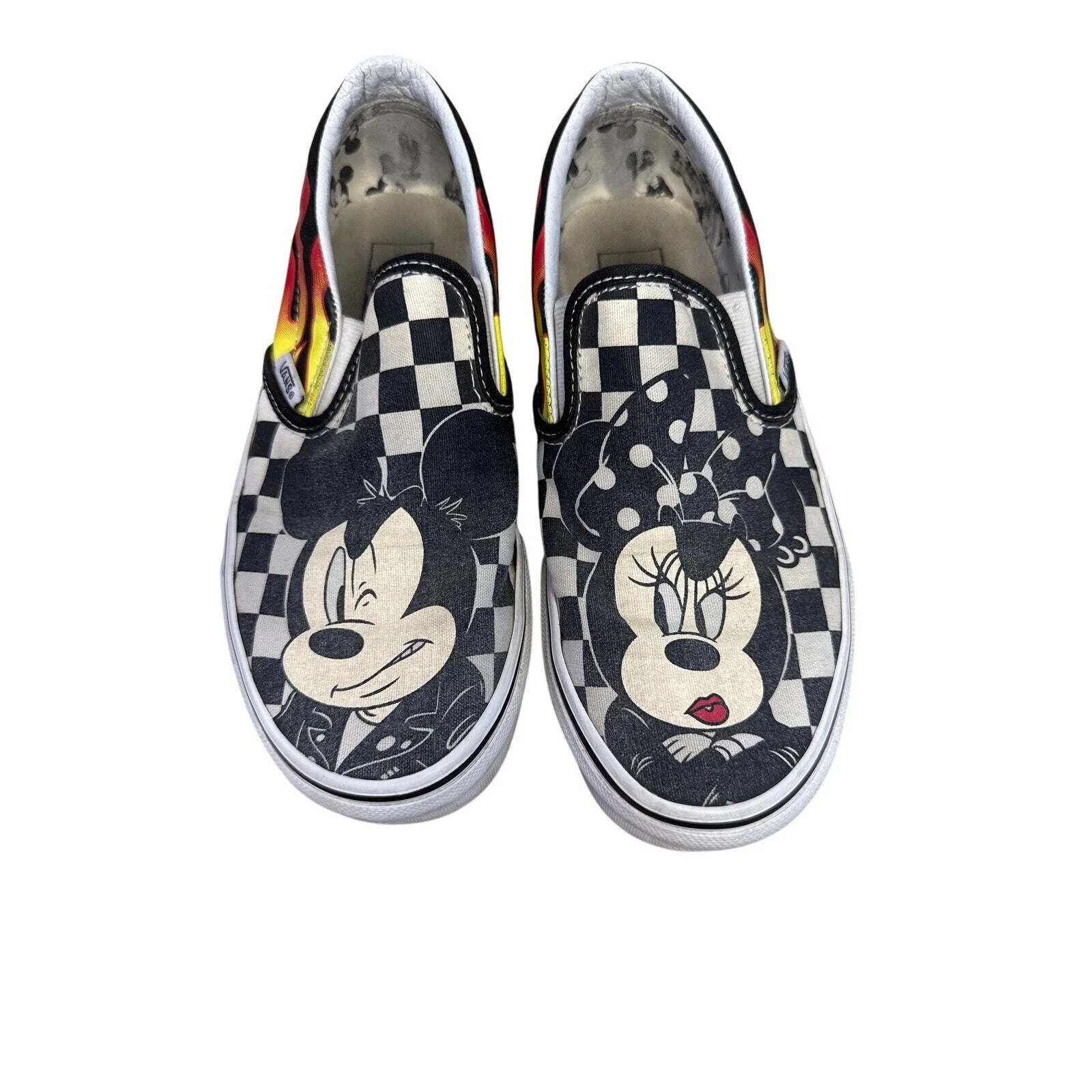 Vans x Disney Topolino e Minnie Check Flames donna taglia 6 5 uomo taglia 5