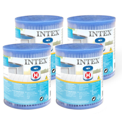 Intex Item 4PK Intex Filter Cartridge H Replacement/Accessory for Intex Pool ...
