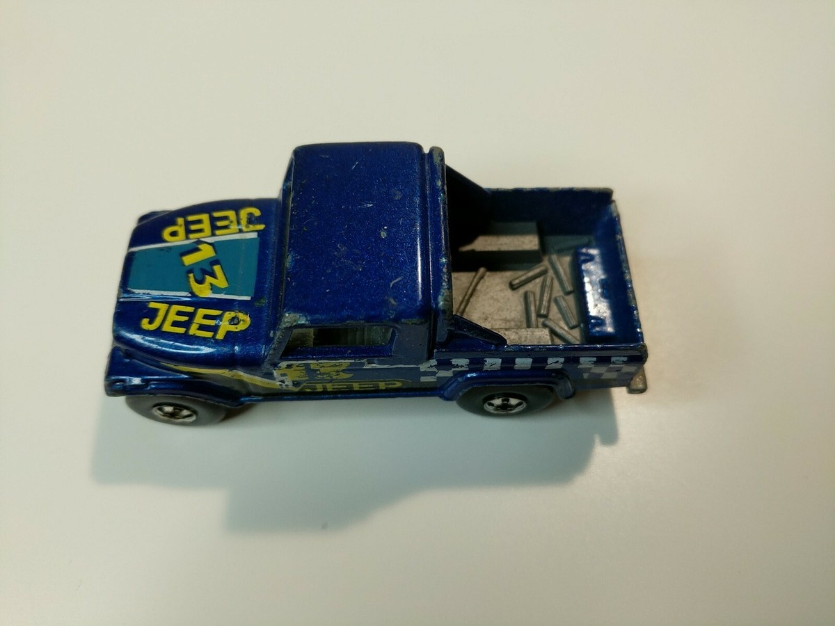 1982 Hot Wheels Mattel Jeep Scrambler Blue W No 13 Decal 1