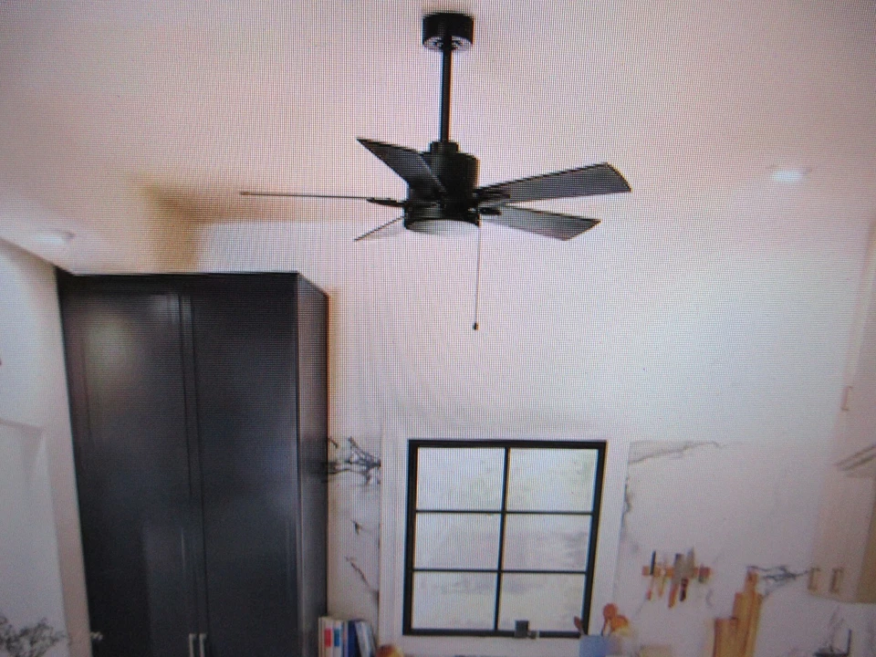 Kichler Lucian II 42 in. Indoor Satin Black Downrod Mount Ceiling Fan - Image 2 of 4