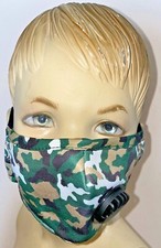 Unisex Kids Camouflage Fashion Face Mask with Filter