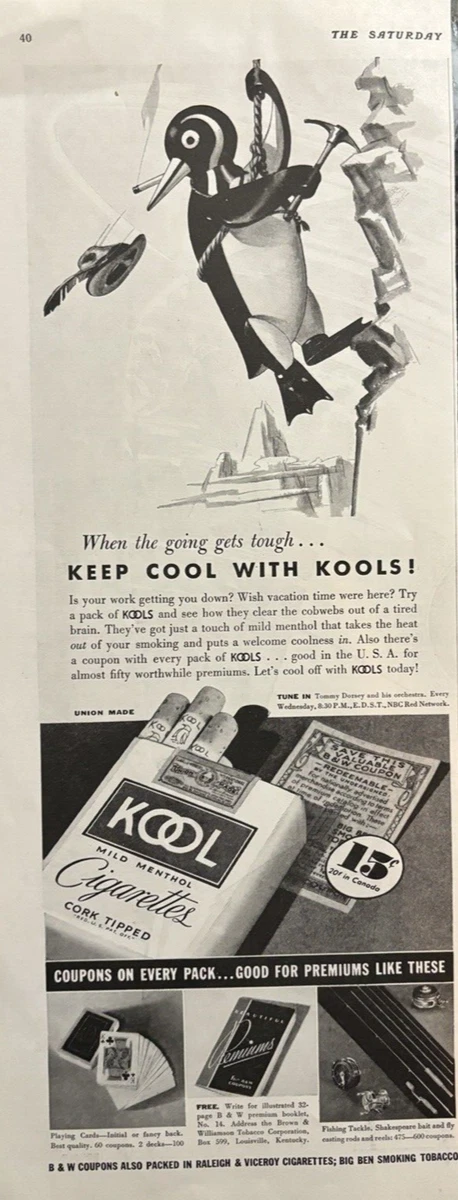 25+ Kool Penguin In Collectible Tobacco Cigarettes for sale