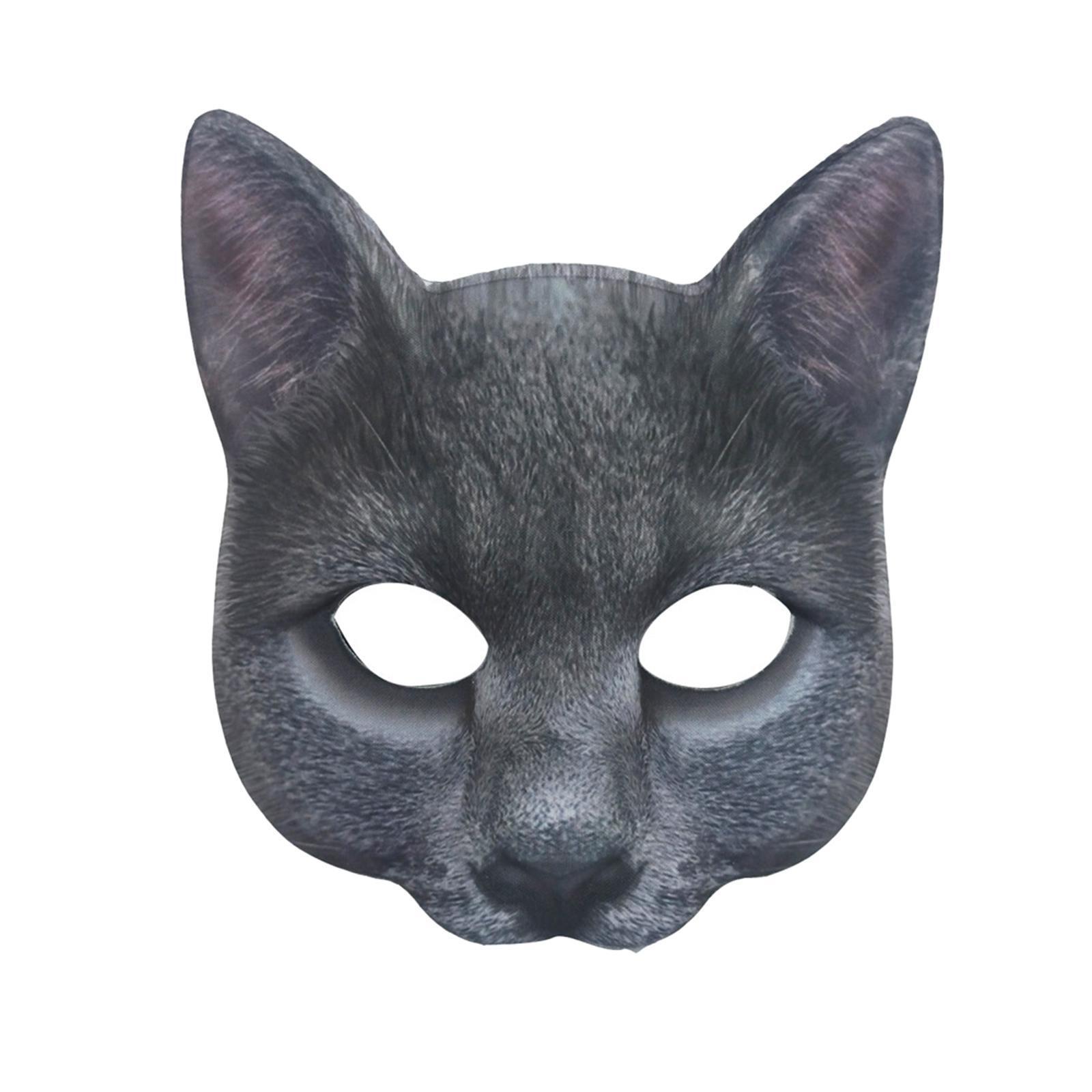Cat Mask Decorative Roles Play for Bars Theatrical Stage Performance