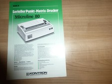 OKI Microline 80 Matrix-Drucker 1984 Katalog Prospekt Brosch&uuml;re Rarit&auml;t Sammler