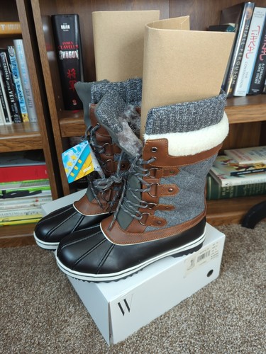 Women Faux Fur Lining Snow Boots Water-resistant - 第 3/10 張圖片