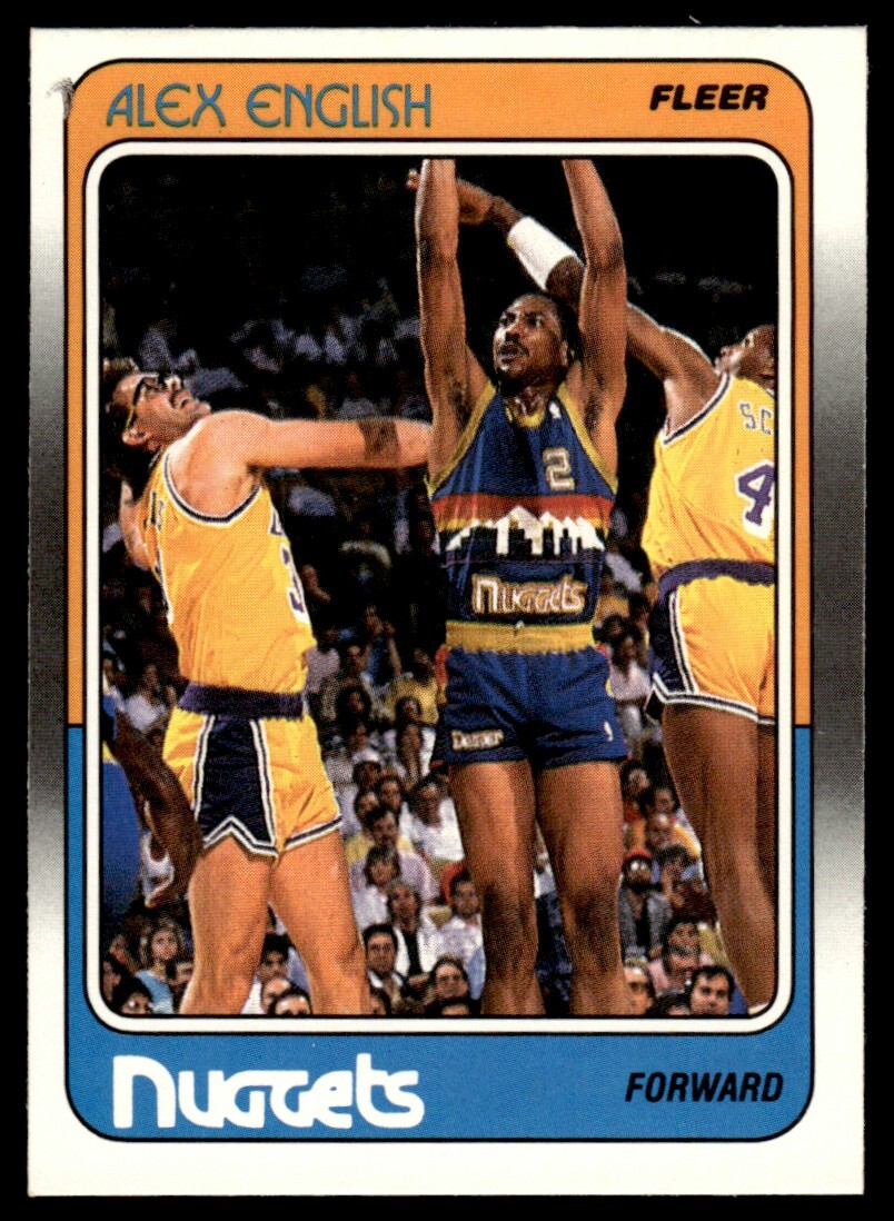 ALEX ENGLISH 1988-89 FLEER #34