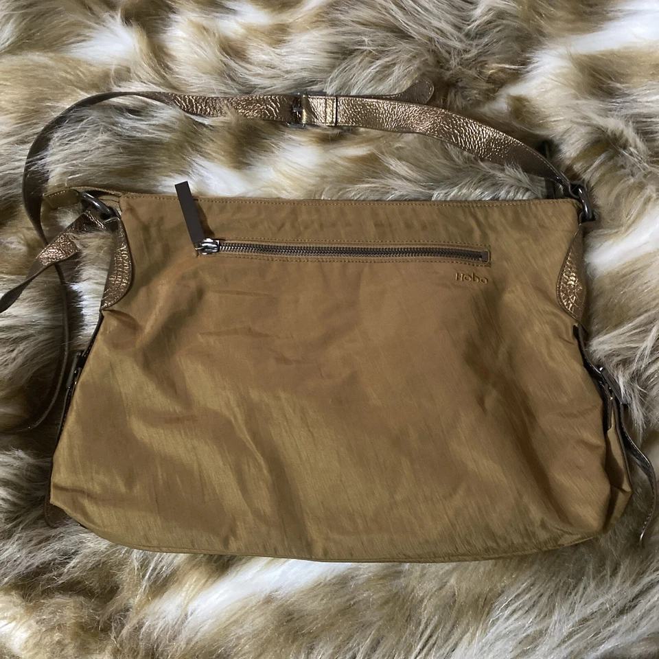 Hobo International Bronze Nylon Crossbody Organizer Shoulder Bag - Image 2 of 4