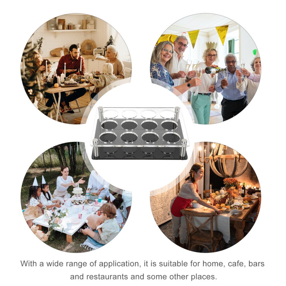 Bar Supplies Drinking Cup Holder Liquor Serving Tray Whiskey Shot