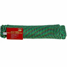 Multi-Purpose Assorted Color Polypropylene Rope Tie Down Utility Rope (3/8",100)