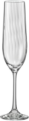 Waterfall 268420 Viola Optic Fluted Champagne Glass Set of 6 Clear