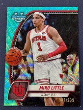 2024-25 Bowman U University Chrome Miro Little Aqua Wave Refractor /299 #79