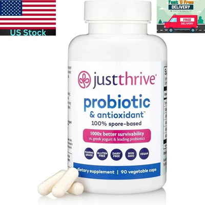 #ad Just Thrive Probiotic amp; Antioxidant – Spore Based Gut amp; Immune Support 90 Ct $19.49