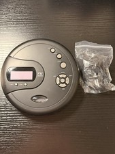 GPX Portable CD Player FM Radio Anti-Skip Protection Headphone Jack Black