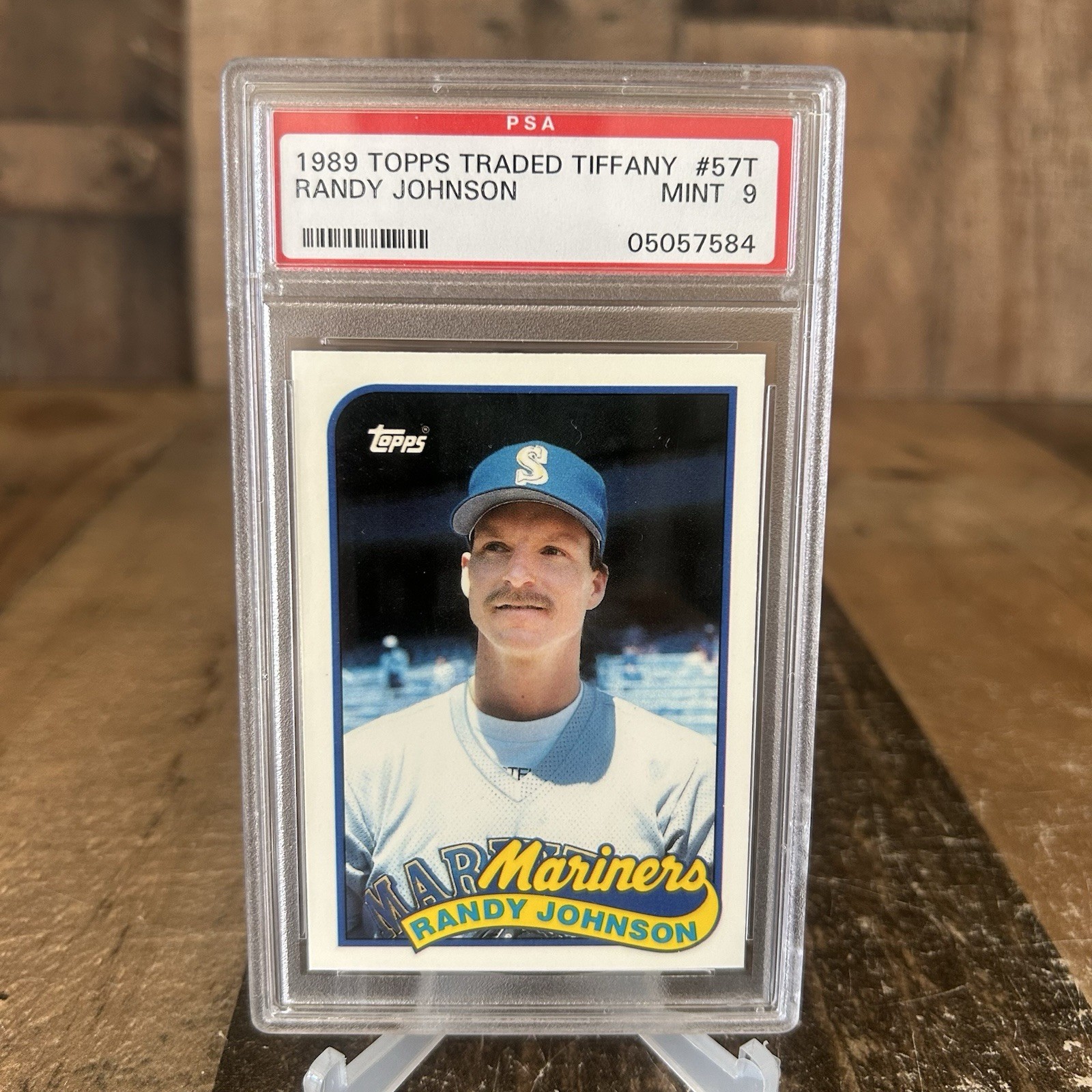 1989 TOPPS TRADED TIFFANY RANDY JOHNSON #57T MARINERS CARD PSA 9