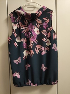 Laura Scott Bluse, Blumen Muster Und Schmetterlinge, Oberteil 