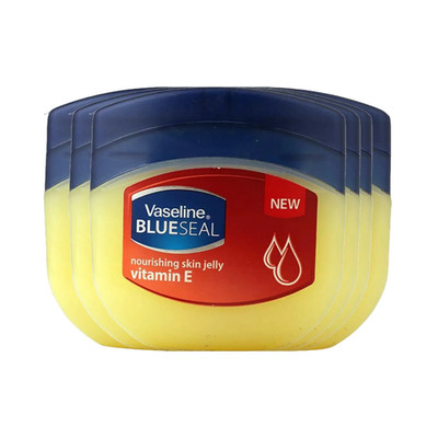 Vaseline BlueSeal Nourishing Skin Jelly 1.7oz (50ml) Jar with Vitamin E (6 Pack)