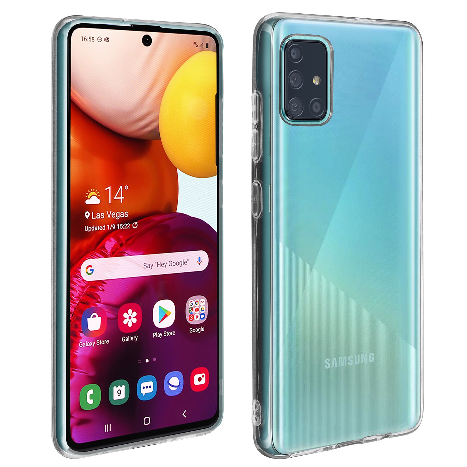 Coque Galaxy A51 transparente anti-rayures pour éviter les traces de doigts