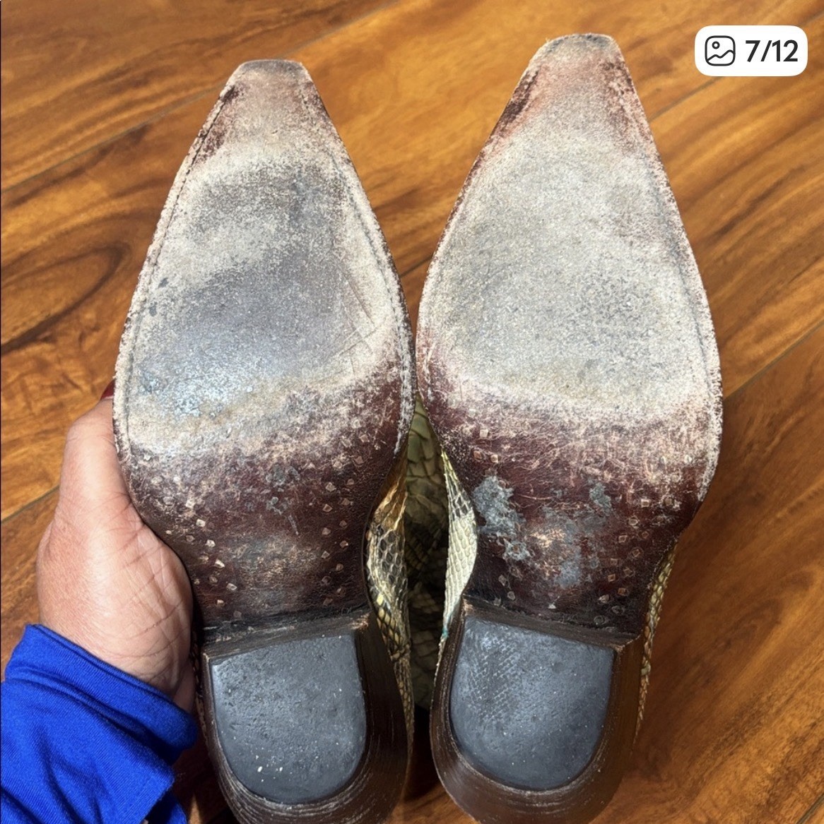 Old Gringo For BOOT STAR Hand Dyed Python Cowboy … - image 3