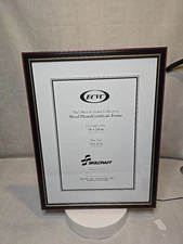 Skilcraft Wood Photo/Certificate Frame. Document Size 18"X24"  Mat Size 14"X20"