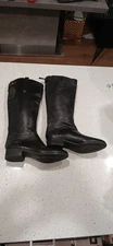 sam edelman Classic Leather Soft Long Black boots Sz 8m