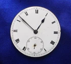 ANTIQUE ENAMEL DIAL & MECHANICAL POCKET WATCH MOVEMENT THAT'S MARKED SWISS MADE