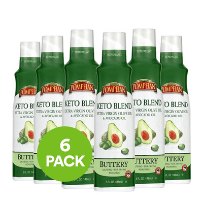 Keto Extra Virgin Olive Oil & 100% Avocado Oil Cooking Spray, No Propellants, 5