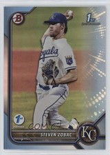 2022 Bowman Draft 1st Edition Sky Blue Foil Steven Zobac #BD-101 1u6
