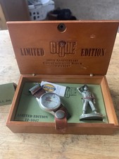 1994 Fossil Limited Edition GI JOE 30th Anniv. Watch Pewter Guy Set;LI-1047