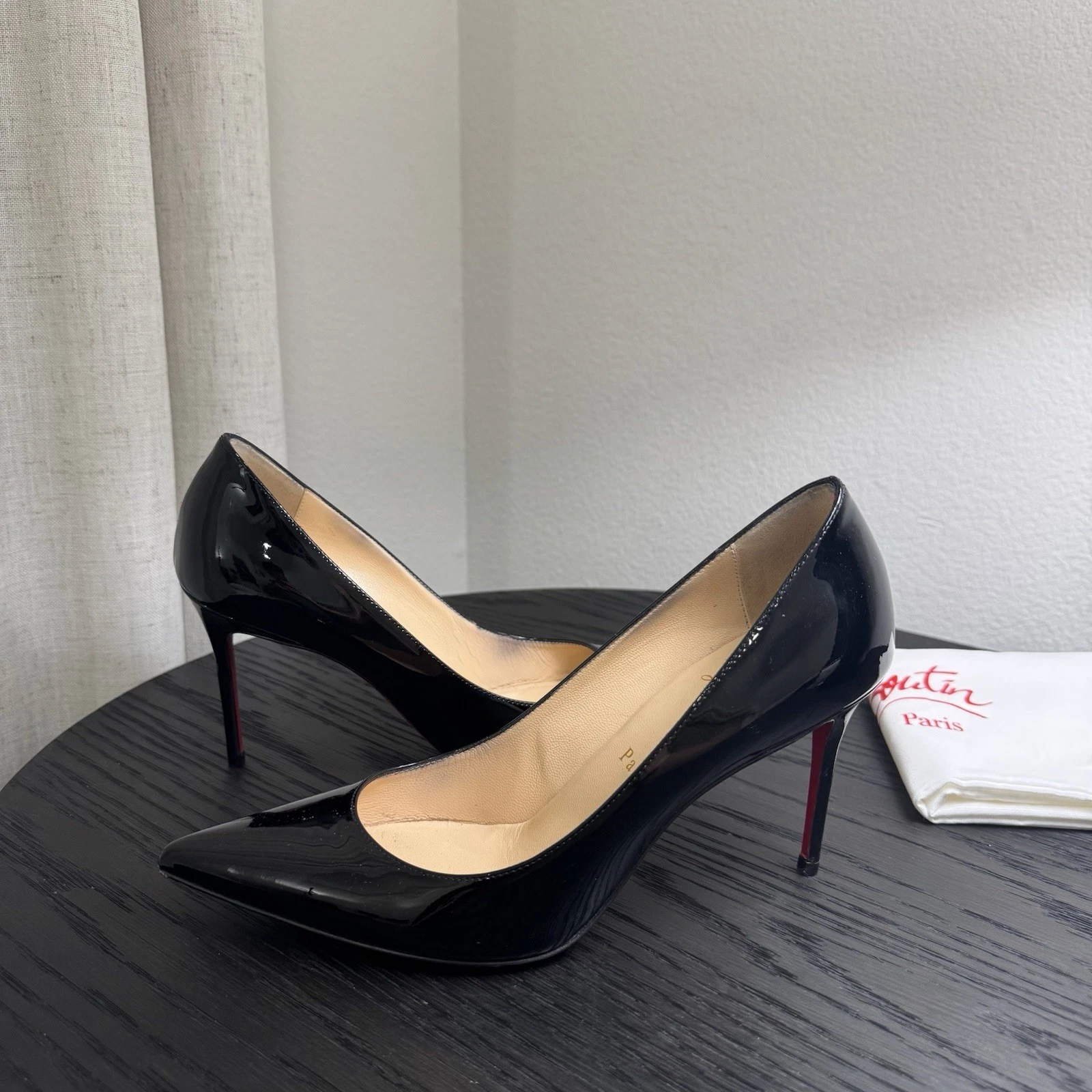Christian Louboutin — Christian Louboutin Kate 85 Patent Black 37.5