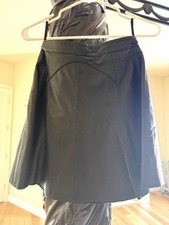 real Leather Cowgirl Skirt Black