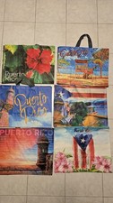 Puerto Rico Culture & Heritage Limited Edition Lg Reusable Bags Set of 6 New