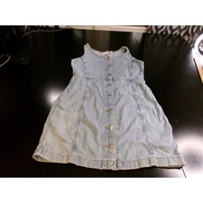 Levis Womens Light Wash Denim Button Front Mini Dress 85457-0000 Size Large