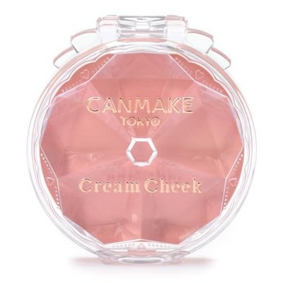CANMAKE Cream Cheek Blush 24 Peach Mousse Milky Peach Glow Japan Cosmetics