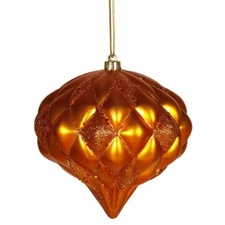 Vickerman M112218 5.7 in. Burnish Orange Matte-Glitt Diamond