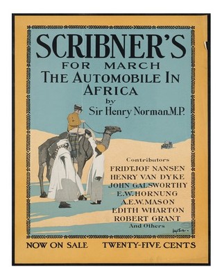 Vintage Scribner's Magazine Poster Wandkunst - März-Ausgabe Wohndeko
