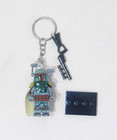 Minifigure Keychain Custom Star Wars - Boba Fett w/Blaster Rifle Charm Stand New — photo 1