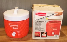 Rubbermaid GOTT Orange 1 Gallon Water Cooler Jug Model 1601 ~ MADE IN USA!