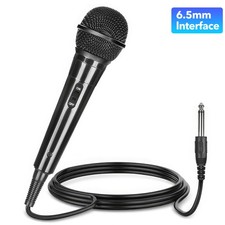 6.5mm Jack Dynamic Microphone Handheld Wired Microphone for Karaoke Speakers Mix